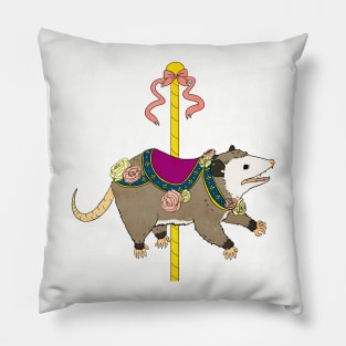 Opossum Carousel Pillow