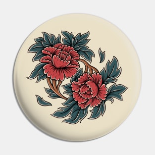 Twin roses Pin