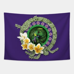 Amazon Parrot Yellow Nape Amazon Art Nouveau Tapestry