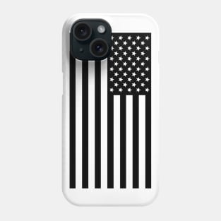 Black Transparent American Flag Phone Case