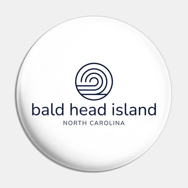 Bald Head Island, NC Beach Summer Wave Pin by Contentarama