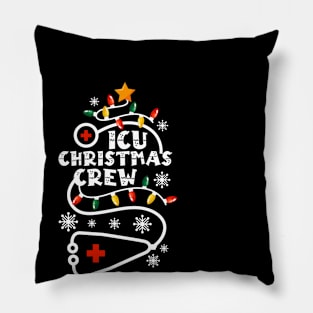 ICU Christmas Crew Nurse Pillow