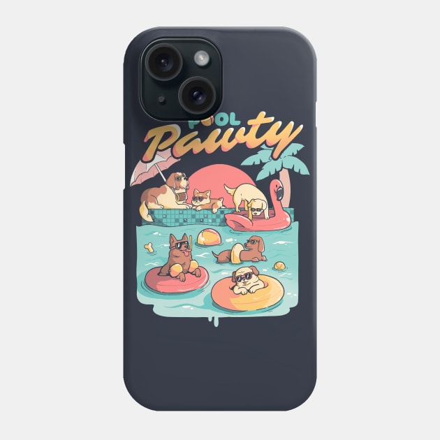 Pool Pawty - Cute Summer Dog Gift Phone Case by eduely