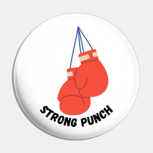 strong punch t-shirt Pin