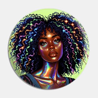 Cosmic Curls Pin