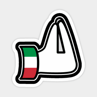 Italian Pinched Fingers Hand Gesture Italia Italy Italiano Magnet