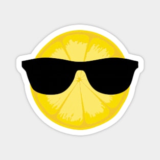 Cool Citrus Slice with Sunglasses Magnet
