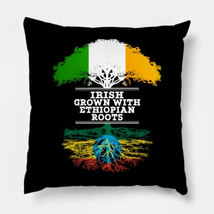 Irish Grown With Ethiopian Roots - Gift for Ethiopian With Roots From Ethiopia Pillow