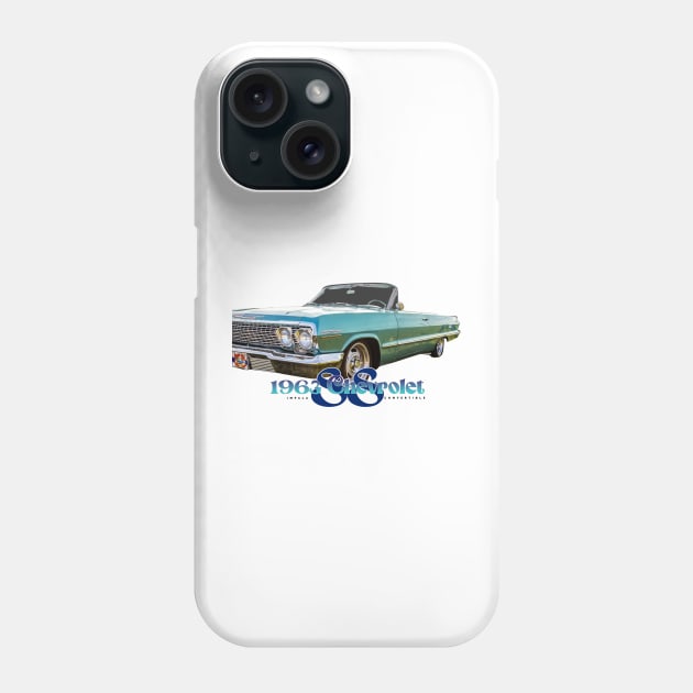 Restored 1963 Chevrolet Impala SS Convertible Phone Case by Gestalt Imagery