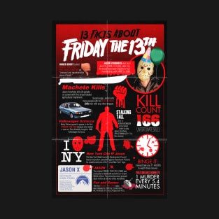 13 Facts about Friday the 13th T-Shirt