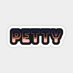 Petty Classic Video Game Graphic Vibrant Gradient Magnet