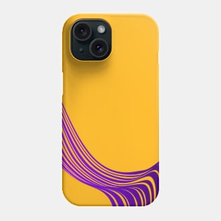 Purple wave: feel the rhythm Phone Case