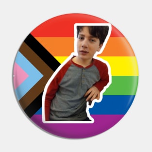 nathan pride flag Pin