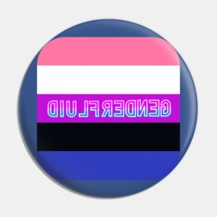 Mirrored Genderfluid Pin