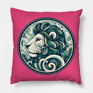 "Leo Royalty: Cosmic Elegance"- Zodiac Horoscope Star Signs Pillow