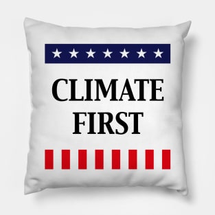 Climate First / Stars & Stripes (Climate Change) Pillow