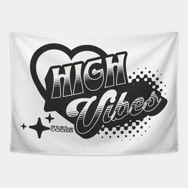 HIGH VIBES-(grey) Tapestry by Tripnotic