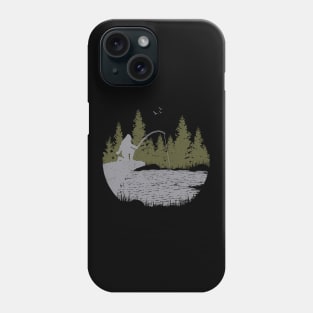 Bigfoot Fishing Gifts Phone Case