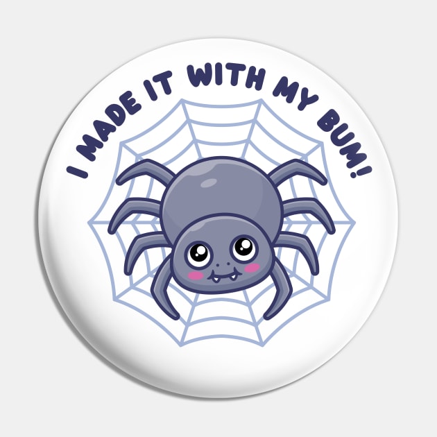 Cute spider - I made it with my bum! (on light colors) Pin by Messy Nessie