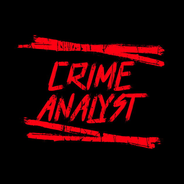 CRIME ANALYST T-SHIRT by Cult Classics