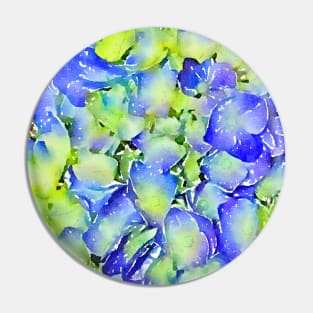 Blue Cape Cod hydrangea pattern Pin