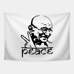 Gandhi Peace Hand Symbol Anti-war India Tapestry