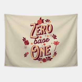 Zerobaseone zb1 typography text zerose | Morcaworks Tapestry