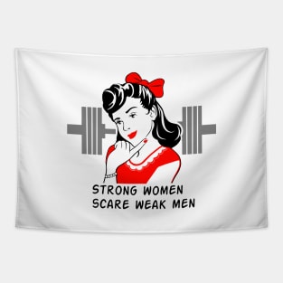 Strong women scare weak men Tapestry