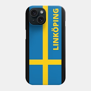 Linköping City in Swedish Flag Phone Case