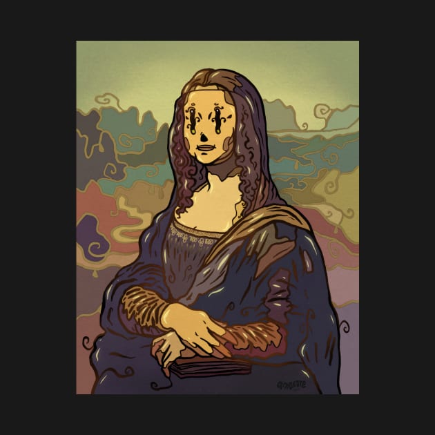 Wiggly Mona Lisa by amaeore