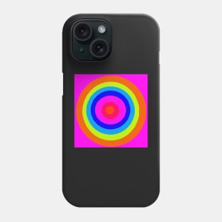 Hot Pink Circle Pattern Phone Case