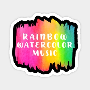 Rainbow Watercolor Music Notes Multipack Funny Magnet