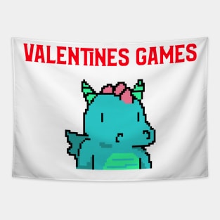 Video Games Funny Valentines Day Tapestry