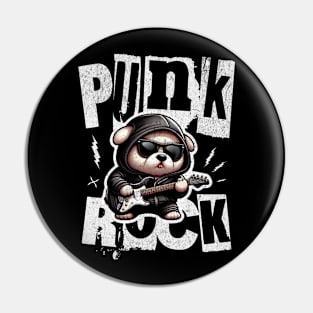 Punk Rock Pup 🎸 Dog Rocks Out Pin