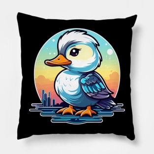 Duck Illustration Pillow