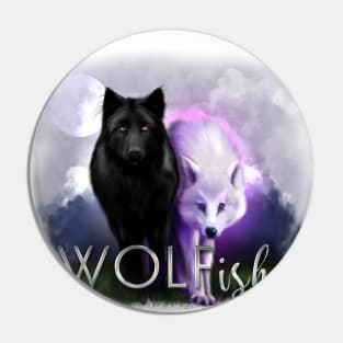 Hunter & Sierra Wolves Pin