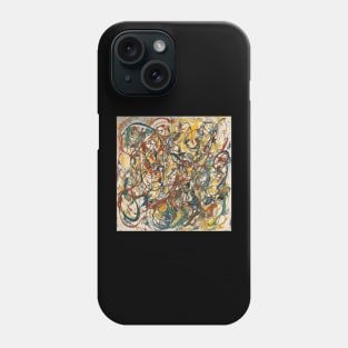 Jackson Pollock drawing Phone Case