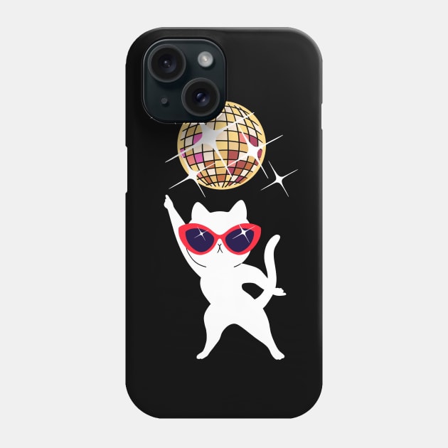 Saturday Night Fever Cat Phone Case by bignosework