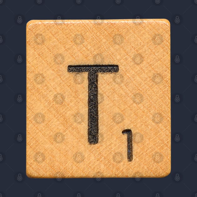 Scrabble Tile 'T' by RandomGoodness