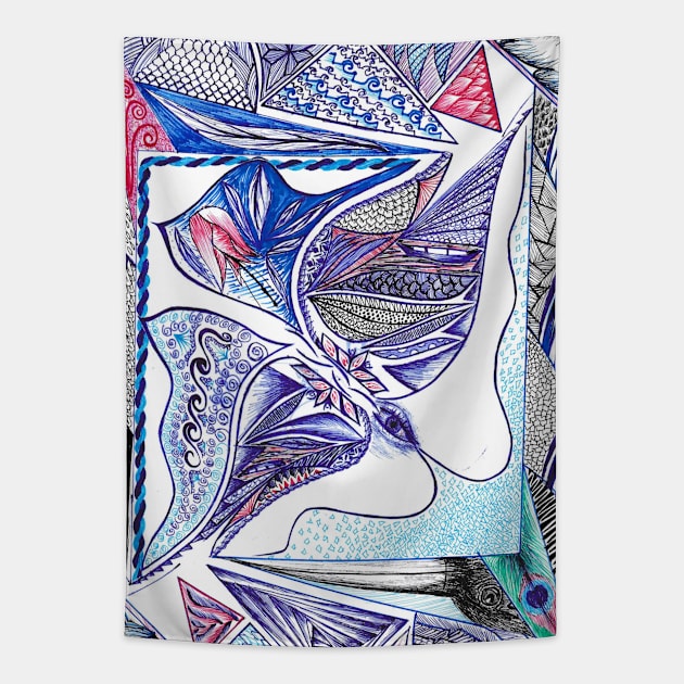 Abstract Art Tapestry by Watercoloristic