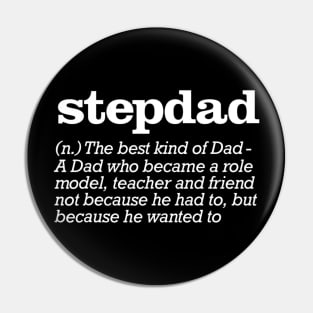 Mens Stepdad Definition Stepfather Gift From Kids T shirt Pin