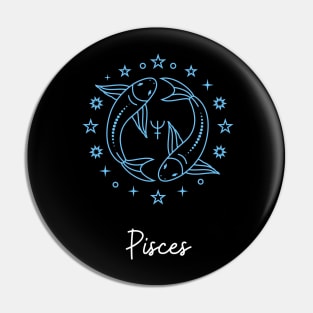 Astrological zodiac birthday sign Pisces Pin