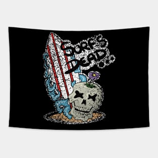 Surf’s Dead Skull Design By Funky Chik’n Tapestry