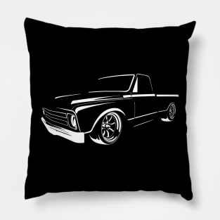 Chevy C10 silhouette Pillow