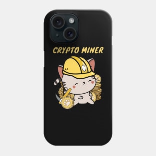 Crypto Miner Tabby Cat Phone Case