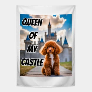 Queen of My Castle Toy Poodle Tapestry