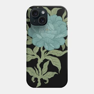 Chrysanthemum Antique Engraving Drawing Phone Case