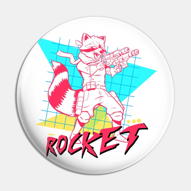 Rocket Racoon Pin by Jetnder