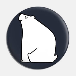 Calm Polar Bear Pin