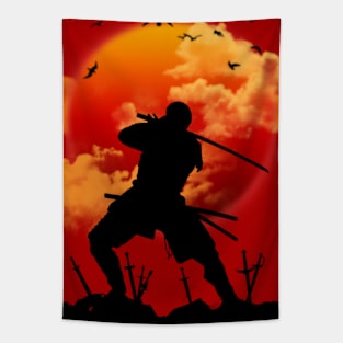 SAMURAI WITH JAPAN Tapestry